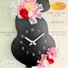 День Черный Кот Цветочные Часы Гвоздично-Красный Маятник Настенные Часы Кот Кот Кот Товары Кот Стабилизированные Цветы Ш172xГ45xВ400мм Гвоздично-Красный Мама Лулу