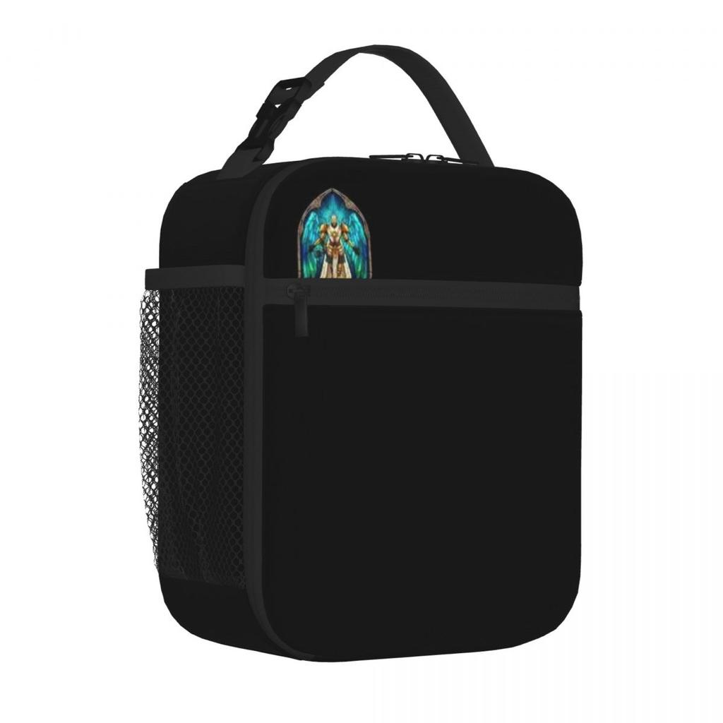 Bestselling Gabriel Judge Of Hell Marble Print Kids Lunch Bag Daily Snack Storage Insulated Lunch Bag