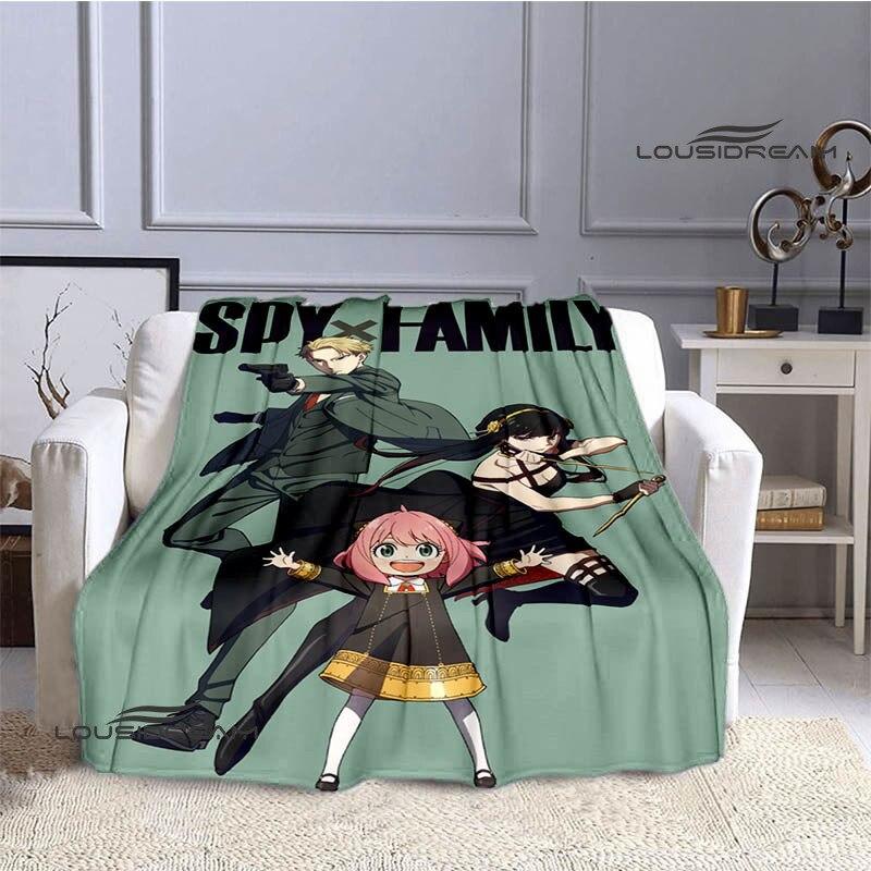 Семейное одеяло с принтом аниме «шпион х», теплое одеяло для девочек и детей, фланелевое мягкое уютное одеяло, домашнее дорожное одеяло, подарок на день рождения