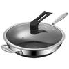Non Stick 316 Stainless Steel Wok Non Coating Honeycomb Pot Pan Wok Gas Induction Cooker