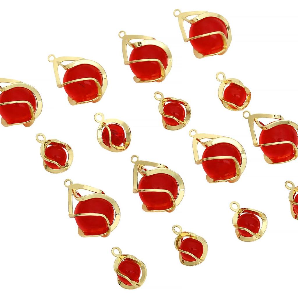 2 шт. Медные бусины цвета граната Модные подвески-шармы для серег, ожерелья, аксессуары для изготовления украшений своими руками