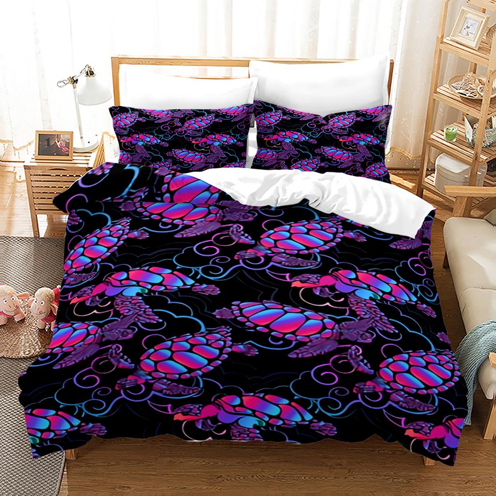 Пододеяльники Океан Синяя морская черепаха Комплект пододеяльника Морской комплект постельного белья для детей мальчиков девочек Морской ловец снов Животное Спальня