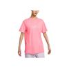 New Nike Women'ss Letter Print Retro Drop Shoulder T-Shirt Pink FB8204-611