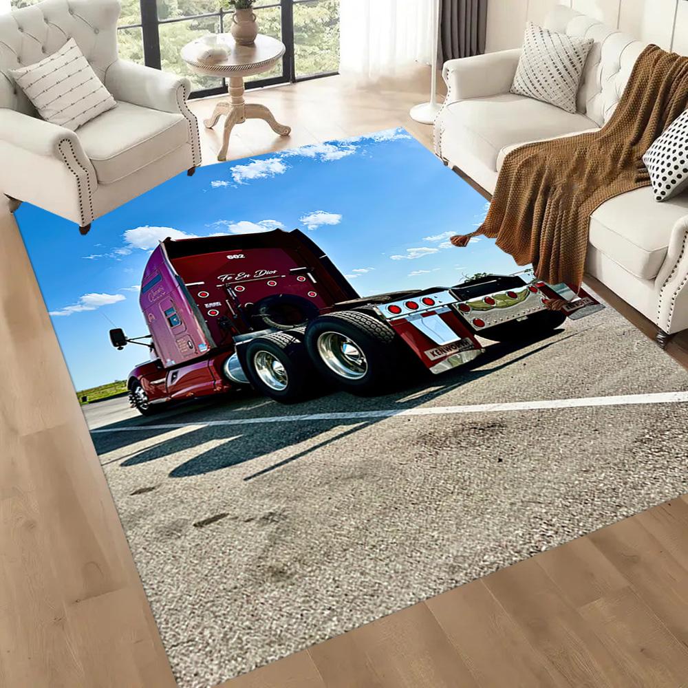 Kw Heavy Trucks Carpet Suitable For Living Rooms Playrooms Balcony Outdoor Antislip Carpet Office Home Decor