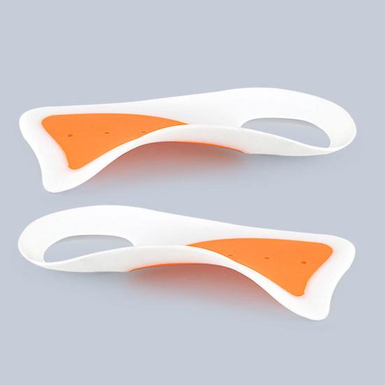 1 пара ультратонких силиконовых стелек для мужской/женской обуви, стельки с амортизацией, мягкие, с противоскользящей накладкой на пятку