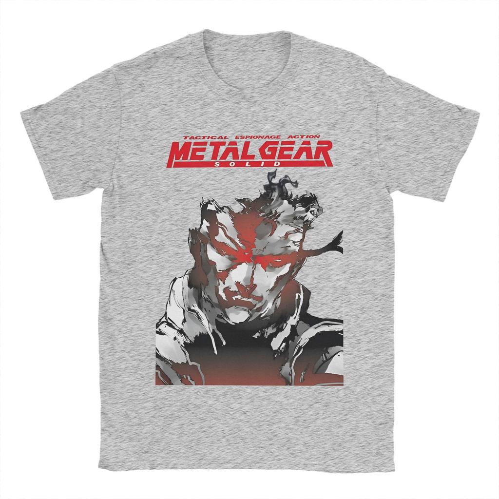 Игровой Футболка Metal Gear Solid Пляжная Хлопковая Футболка Для Мужчин Повседневная На заказ Своими Руками Футболка С Коротким Рукавом Классические Топы