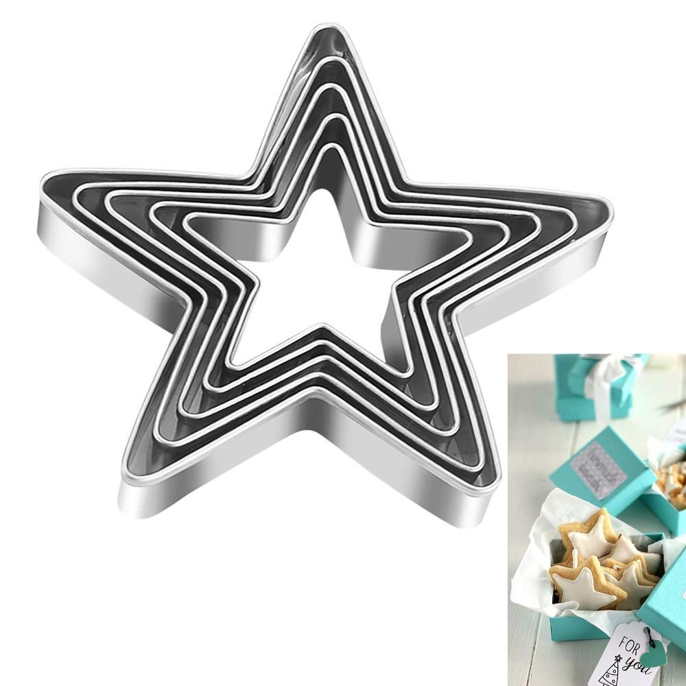 5Pcs Pentagram Shaped Pentagram Biscuit Cutters Heart Shaped Pastry Cutters  Pastry Making