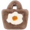 Autumn New Tote Bag Plush Bag Poached Egg Fried Egg Sunflower Handbag Messenger Bag Shoulder Bag