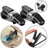 Car Glasses Holder Sun Visor Clip Universal Car Glasses Case Box Card Ticket Sunglasses Holder Clip Eyeglasses Stand Fastener