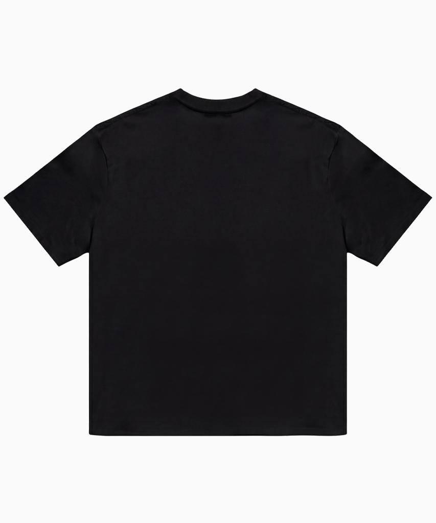 Peulonteuakaibeulaeb Frt Свободная футболка с коротким рукавом [Черный]