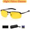 Night Driving Glasses Anti Glare Polarized Night Time Glasses Eyewear HD Yellow Tinted UV400 Eye Protection Aviator Eyeglasses