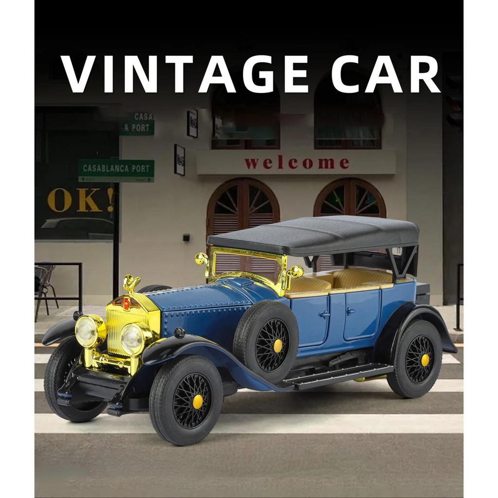 1/32 Rolls-Royce Phantom I Сплав Классическая Старая Модель Автомобиля Литая Металлическая Ретро Люксовые Транспортные Средства Модель Автомобиля Звук и Свет Детская Игрушка Подарок