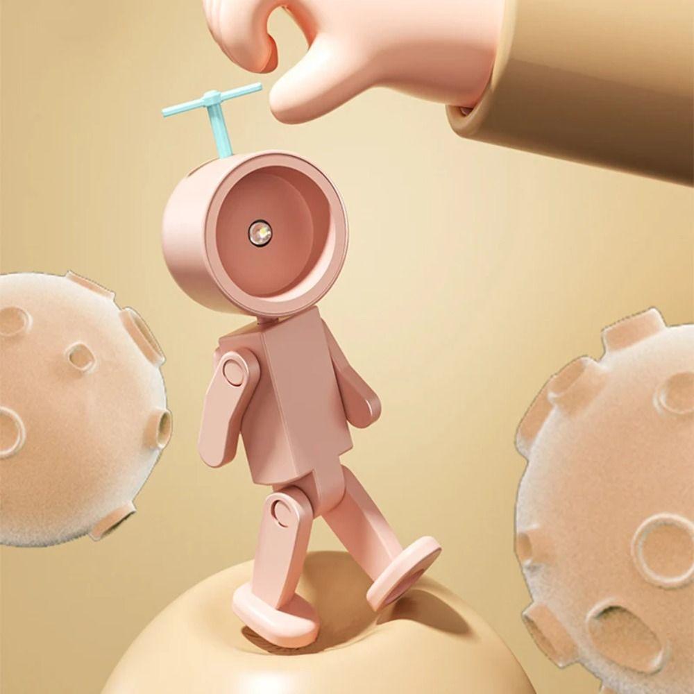 Мини-ночник-астронавт, мультяшная настольная лампа, милый светодиодный ночник, спальня