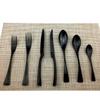 1-Piece Mirror Black Cutlery Set 18/10 Stainless Steel Western Food Tableware Sets Butter Fork Spoon Dinnerware