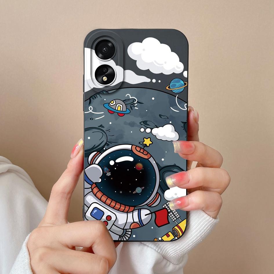 Case For OPPO A2 A38 A58 A78 A79 Realme 11 Pro Plus Cover Cute Pilot Liquid Silicone Shockproof Screen Protector Phone Bumper Matte For OPPO Shell