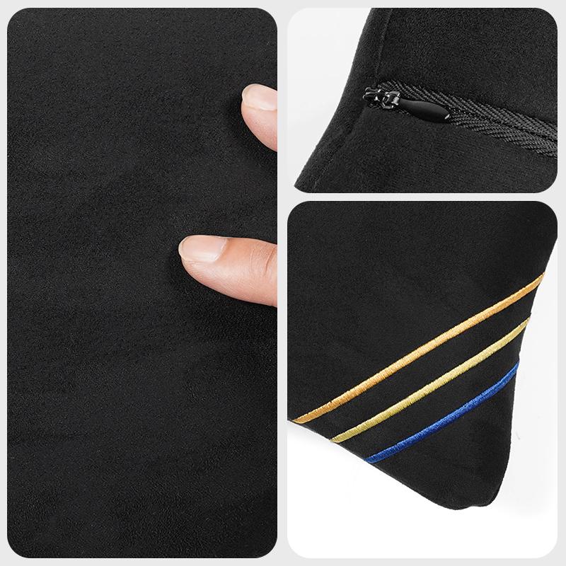 For Volkswagen eA3 Car Headrest Cover Auto Seat Cover Head Neck Rest Pillow For VW GTI Polo Golf MK6MK7 Passat Atlas Jetta Tiguan Arteon CC Hub Cap