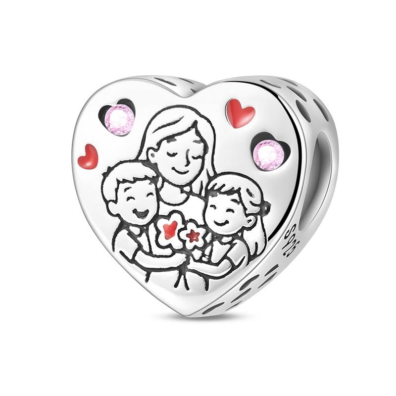 Copper Christmas Tree Charms Cat Send Flowers Bead Pendant Fit Original Charm Bracelets Women Diy Jewelry Gift