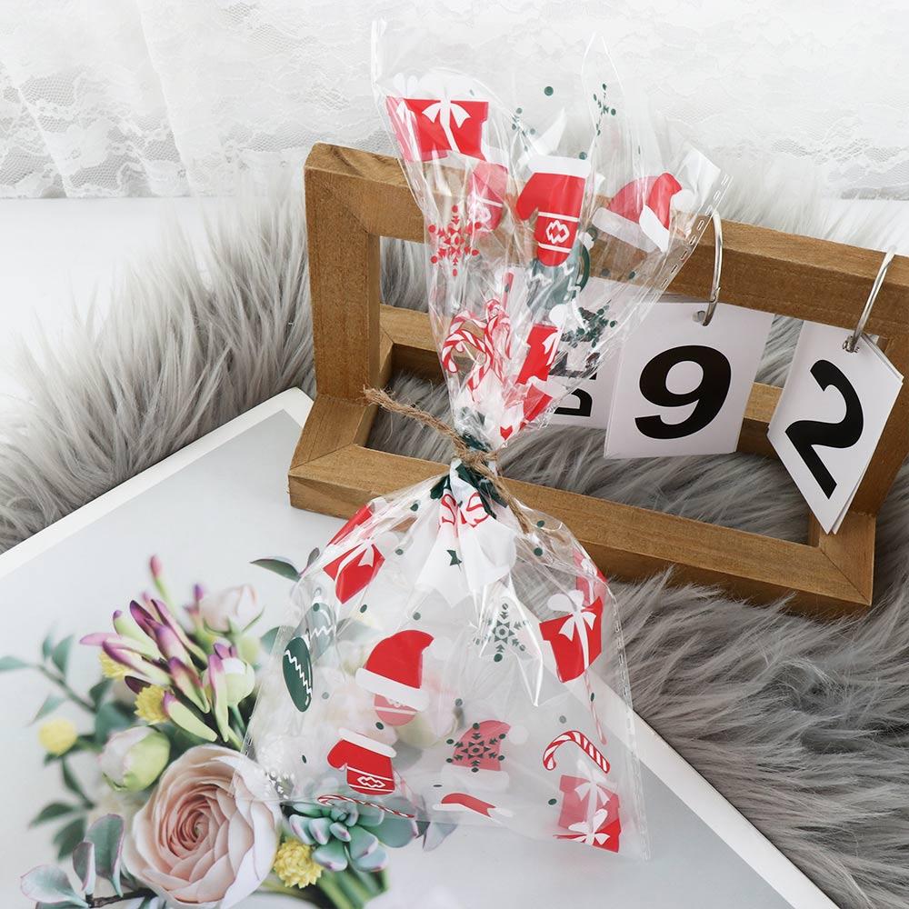 Supplies Cookie Biscuit Baking Biscuit Bags Candy Pouches Christmas Decoration Christmas Candy Bags