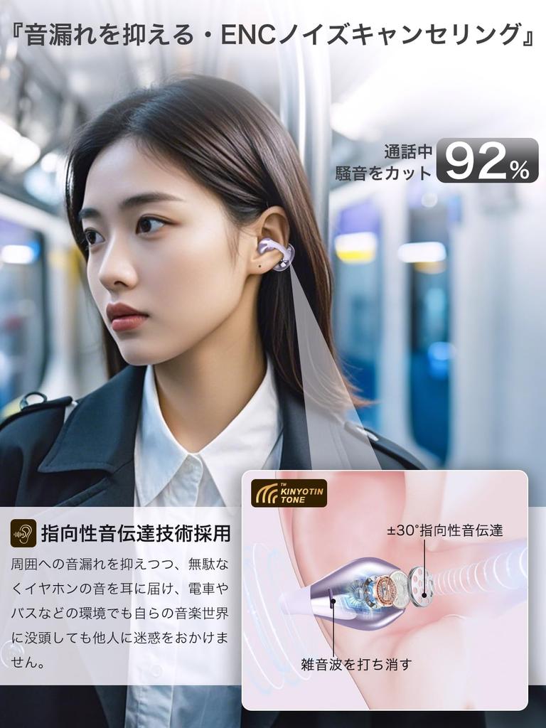Earaku SoundClip Беспроводные наушники Ear Zero Звук костной проводимости DSP Malleus Звук 48 часов Bluetooth Новинка 2025 Наушники открытого типа, Сверхлегкие,