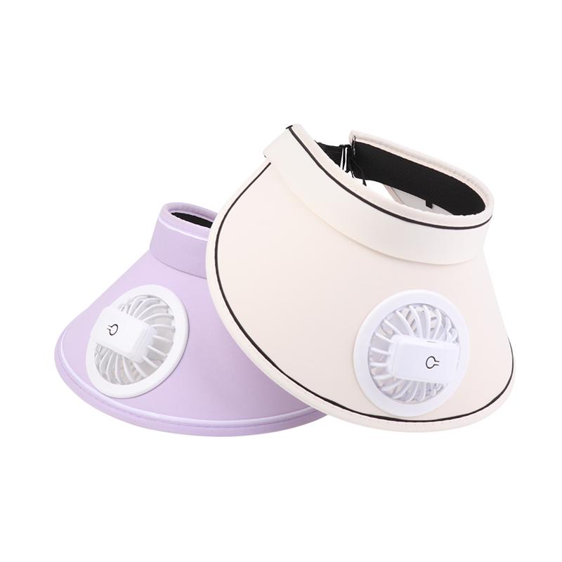 Breathable Cooling Fan Hat Usb Rechargeable Fans Hat Outdoor Travel Sun Hat Empty Top Large Brim With Fan For Women Gifts