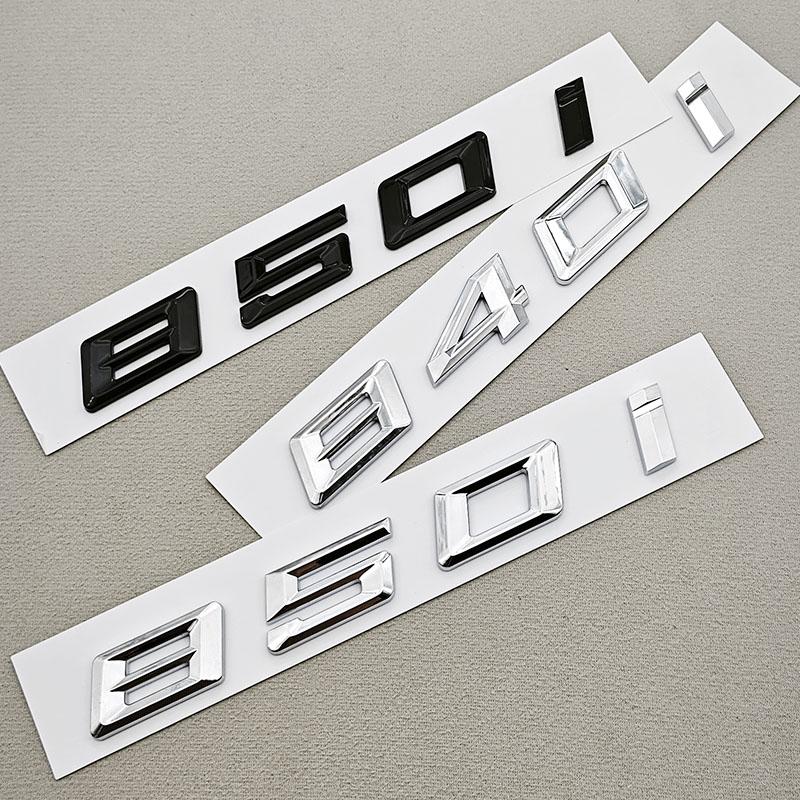 NEW 3D ABS Car Letters Logo 840i 850i Sticekr Rear Trunk Badge Emblem Decals For BMW 8 Series 840i 850i G14 G15 G16 Tail Marking