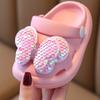 Cute Princess Baby Children's Shoes Cartoon Butterfly Children's Slippers Two Wear Hollow Hole Shoes Small and Medium Children's Garden Shoes