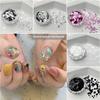 Mini Round Polka Dot Glitter Nail Art Decorations DIY Round Sequined Patchwork Nail Art  Salon Use