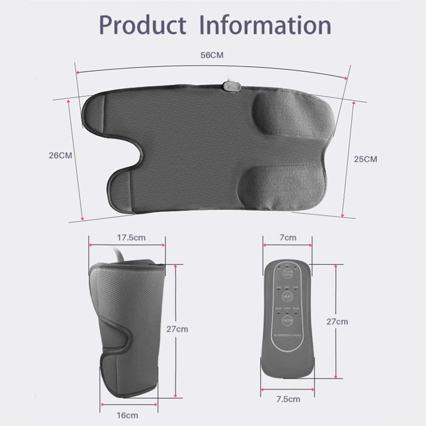 Multifunctional Leg Massager Heating Air Compression Leg Foot Massager Pain Relief Improve Circulation Calf Massage Machine