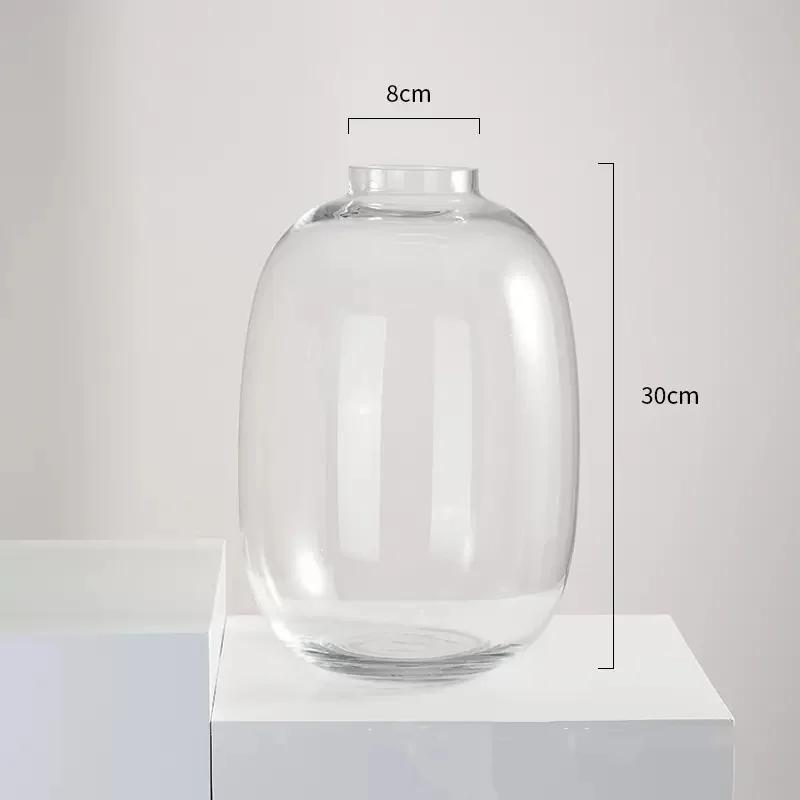 Прозрачная стеклянная ваза для гидропоники Стеклянный контейнер Прозрачная ваза для цветов Цветочные композиции Аксессуары Террариум Домашнее украшение