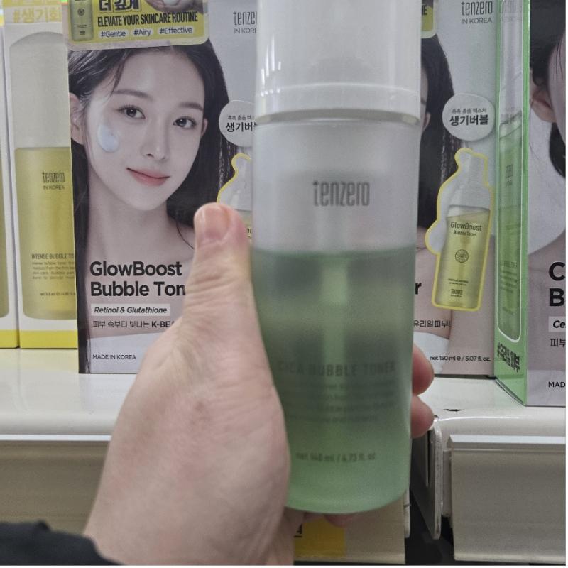 [TENZERO] Glow Boost Bubble Toner 150ml/Cica Bubble Toner 140ml