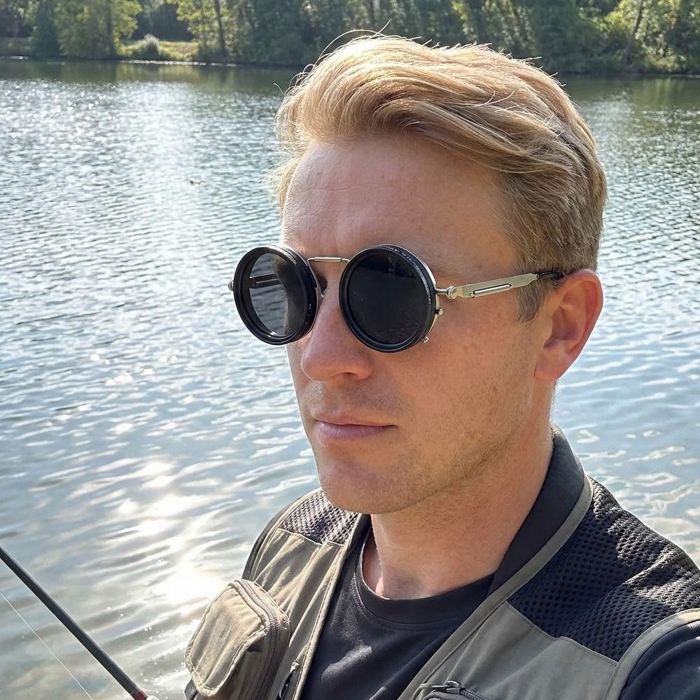 Manual Rotating Adjustable Dimming Glasses Anti UV Protection ND Filter Sunglasses  Driving