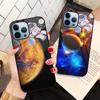 Чехол из закаленного стекла Moon Astronaut для Iphone 14 13 12 11 Pro Max Mini Xs Xr X 7 8 6s Plus Se 2022, роскошный чехол Capas \N Fundas