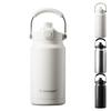 Вода Нагревает Холодная Большая Прямая Поставляется с Двойным Термосом Легко Термизировать Нержавеющая Сталь 316 Без Ручки Из Нержавеющей Стали Белая Бутылка, 1,5 Литра, Стильная,