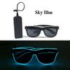 Led Sunglasses Masquerade Concert Club Rave Accessories Glowing Sunshade Glasses Cyberpunk Men Glasses Women LED Pink Glasses 4