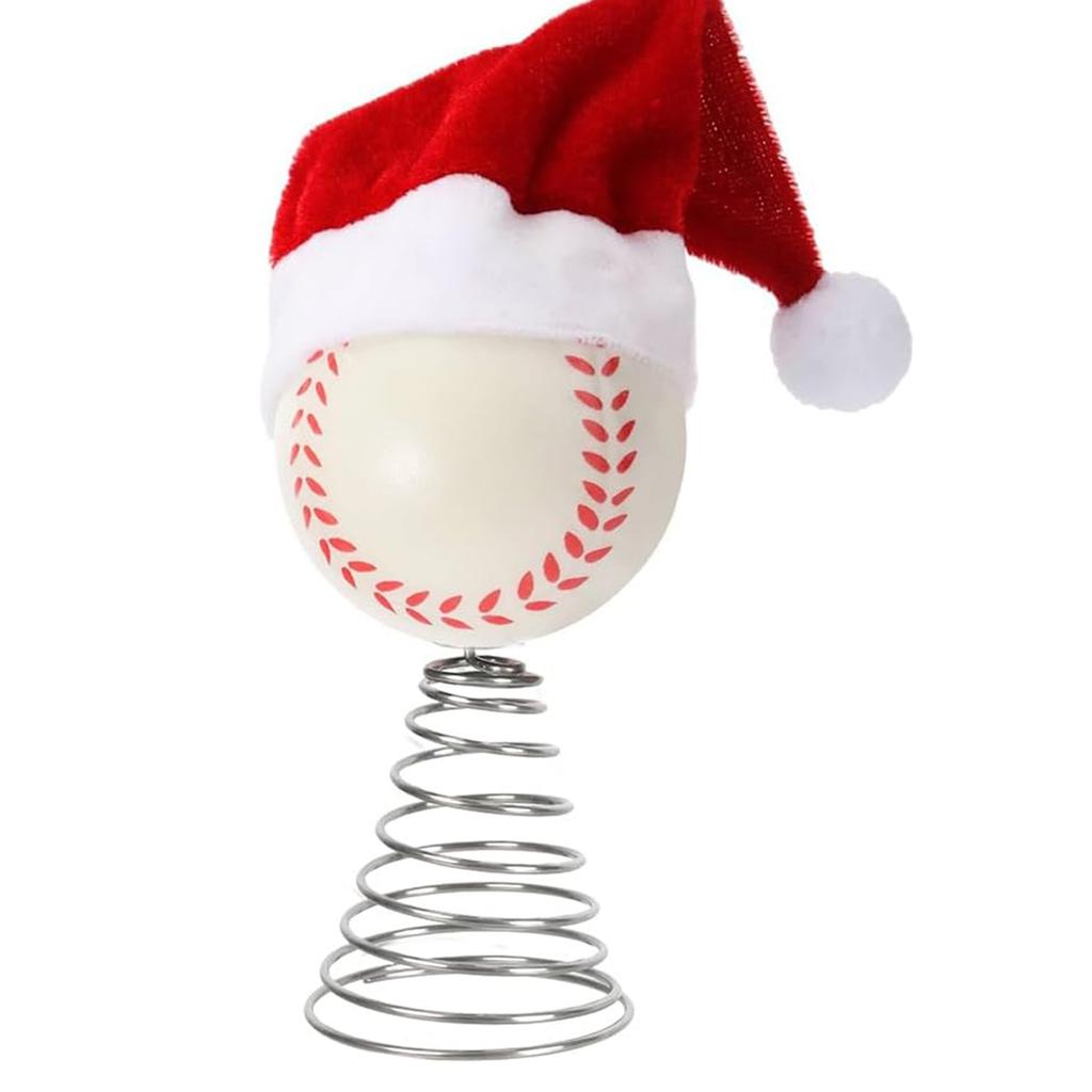 Christmas Tree Ornaments - Santa Hat And Baseball Tree Ornaments: Lightweight Design, Full Of Festive Spirit, Suitable For Parties, Studios, And Other