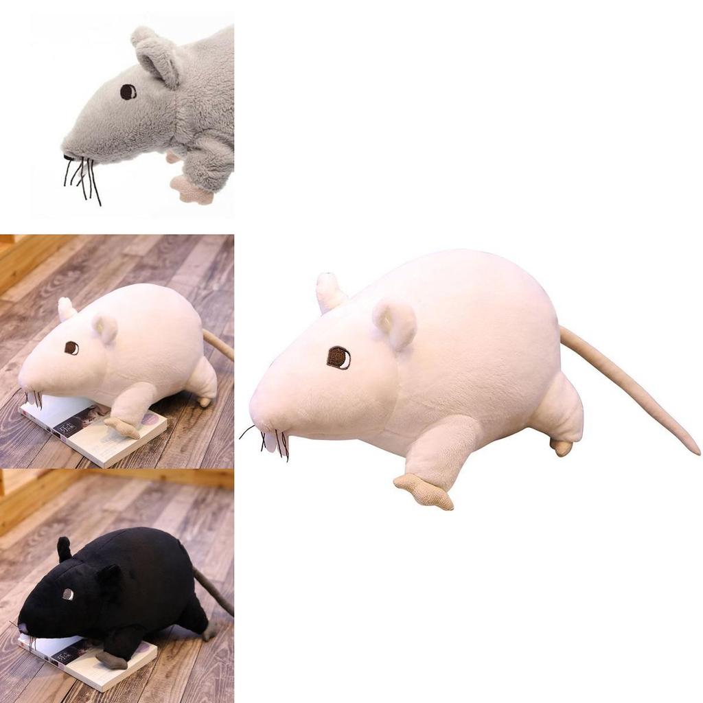 Ужасная черная крыса плюшевая игрушка для детей и взрослых 20 см мягкая и приятная на ощупь набивная кукла