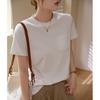 Pure Cotton T-shirt for Women Casual Loose Summer New Versatile Short-sleeved Tops