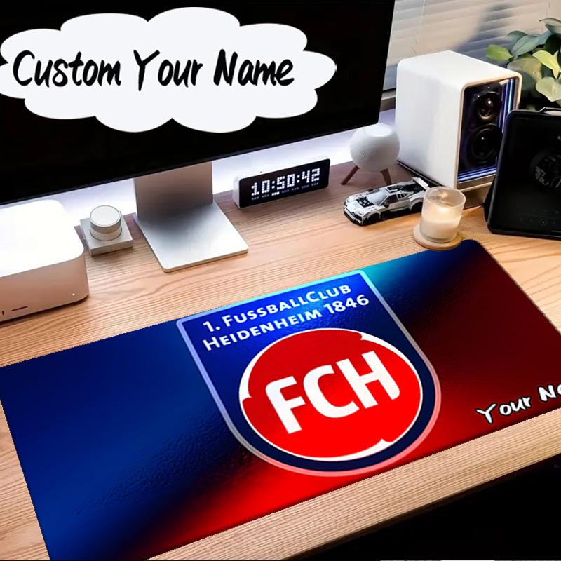 Custom Name Mouse pad Heidenheim Crest Mouse Pad Desk Mat, Non-Slip Rubber Backer Pad For Computer Notebook Gaming Mouse Pad Birthday Gift