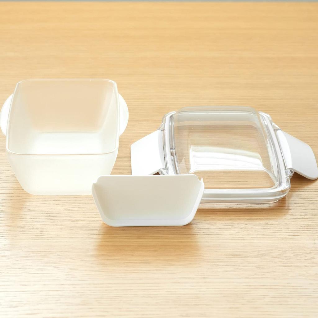 Премиум Ланч-бокс Komori из смолы, Легко разогревать в микроволновой печи и мыть в посудомоечной машине KLBTL5, 500 мл, Куполообразный, Чистый, Безопасный, Белый,