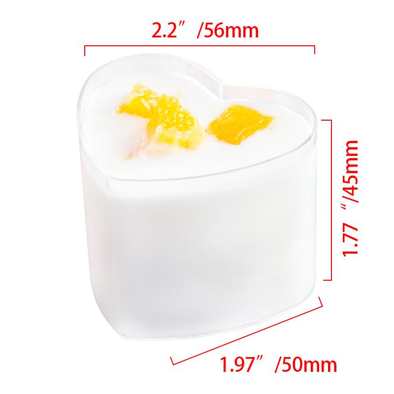 Dessert Cup Plastic Tableware Transparent Mini Cake Jelly Cup Fruit Salad Container Holder Party Supplies