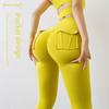 2022 Winter High Waist Nude Yoga Leggings with Pockets - Women's Hip-Lifting Sports Tights