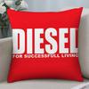 Модный тренд D-Diesel-s Логотип Наволочка Короткий Плюш Двусторонний Принт Квадратная Подушка для Дивана Домашний Декор Подушки,