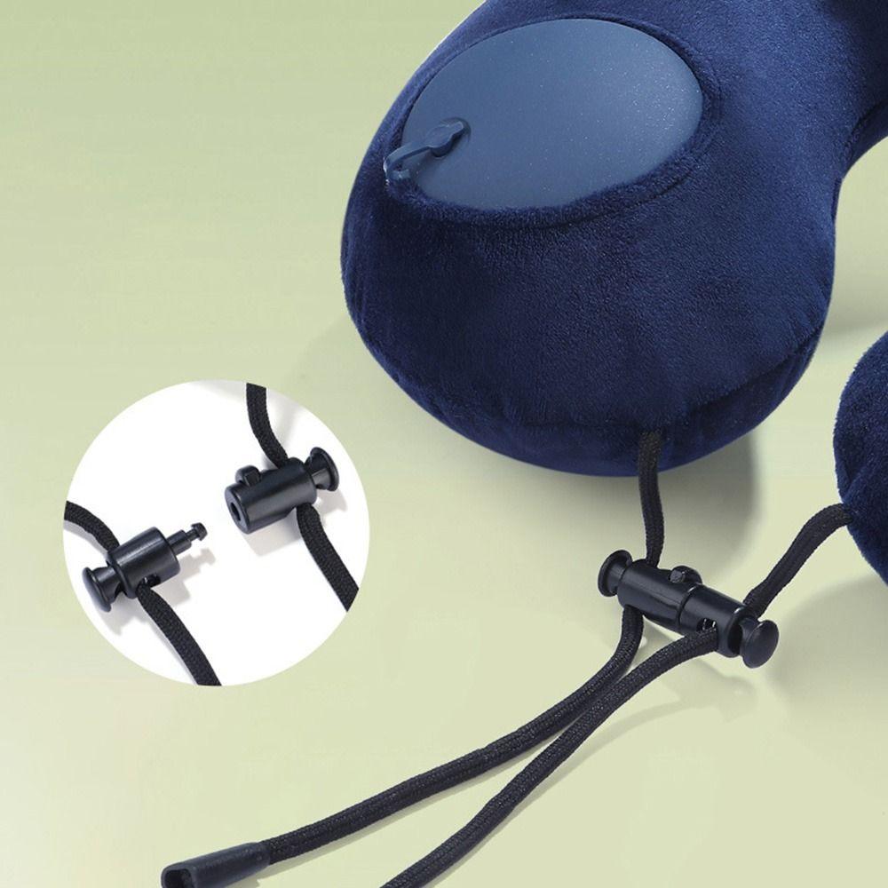 Hand Pressing Inflatable Travel Pillow U-Shaped Neck Support Cushion Neckrest Pad  Tourist