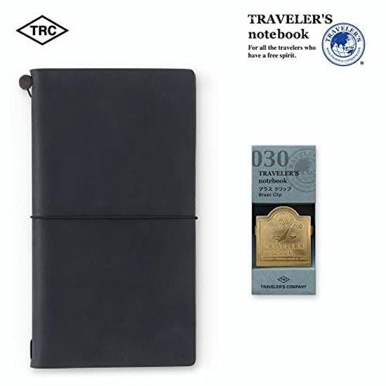 DESIGNPHIL Travelers Company Notebook Brass Clip Airplane Pattern