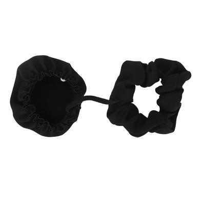 Крышка для напитков Scrunchie многоразовая растягивающаяся резинка для предотвращения протечек напитков для стеклянных стаканов черная