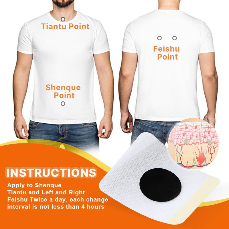 6 шт./пакет пластырь против кашля пластырь от кашля травы мокрота пластырь для облегчения кашля астма