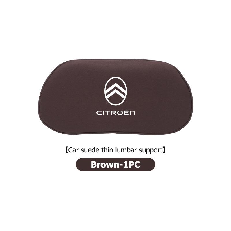 Car Headrest Lumbar Support Comfort Suede Auto Seat Neck Pillow For Citroen C4 C3 C5 C1 C2 C6 C4L DS3 DS4 Berlingo Picasso