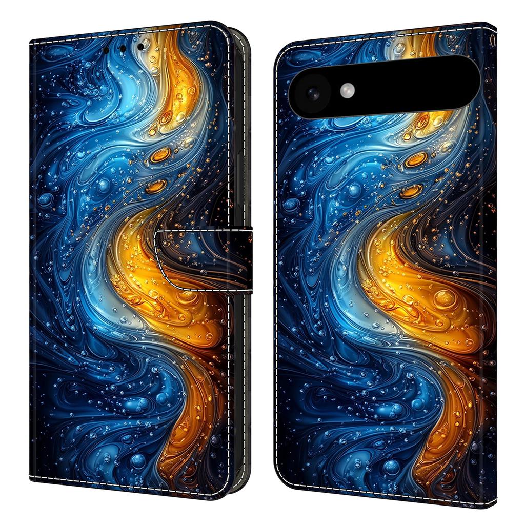 For iPhone 17 Air Leather Case Pattern Printing Wallet Stand Flip Phone Cover