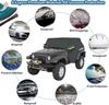 Чехол на половину автомобиля для JEEP Wrangler TJ 2 двери/4 двери водонепроницаемый солнцезащитный козырек от УФ-излучения пылезащитный чехол внешние аксессуары черный