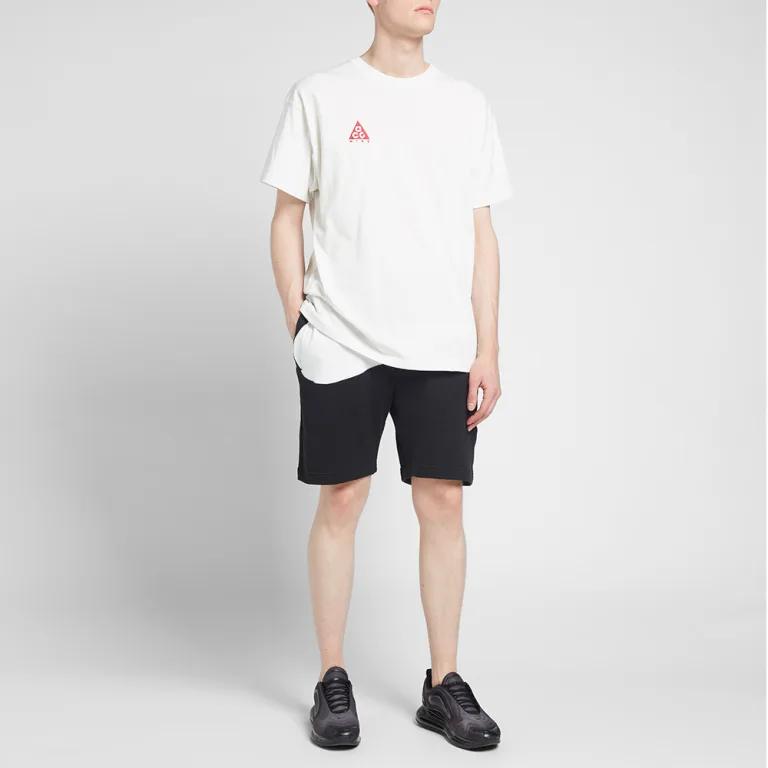 Nike Шорты мужские повседневные с принтом ретро-логотипа Big Swoosh, черные AR3161-010